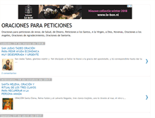 Tablet Screenshot of oracionesparapeticiones.com
